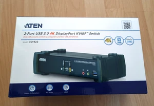 ATEN CS-1922 2 Port KVM Switch 4K -neu- unbenutzt - Bild 1 von 6