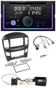 JVC Lenkrad USB 2DIN DAB Bluetooth CD Autoradio für Hyundai H1 ab 2015 schwarz - Bild 1 von 10