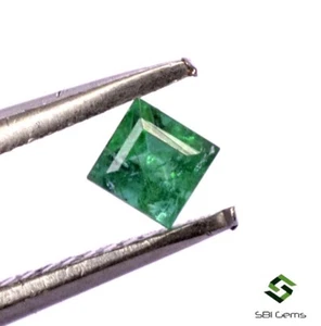 2.70 mm Certified Natural Emerald Square Cut 0.16 Cts Untreated Loose Gemstone - Picture 1 of 4