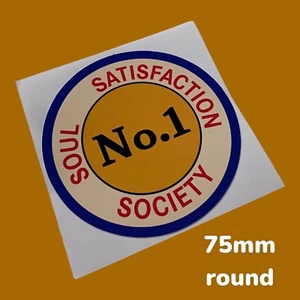 No1 Soul Satisfaction Society Keep The Faith Northern Soul Vinyl Sticker Dance - Picture 1 of 1