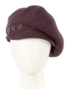 Woolen burgundy cap made in Europe Hats From OZ - 100% Australian Owned business - Picture 1 of 5