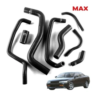 For 1992-1997 Toyota Corolla AE101 AE102 AE111 4AFE 7AFE Silicone Radiator Hose - Picture 1 of 13