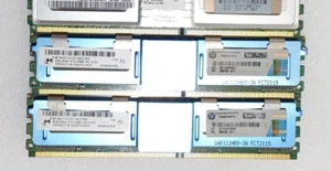 2x 8Gb 16Gb HP MT36HTF1G72FZ-667C1D4 73kh7p1 398709 memorie ecc Server memoria - Foto 1 di 3