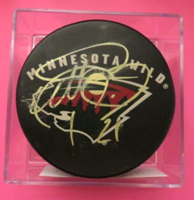 Autographed NHL Puck, Minnesota Wild - MARK PARRISH - Image 1 of 2