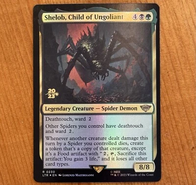 Shelob Child of Ungoliant [Prerelease] R 0230, NM Foil Promo MTG LotR Lord Rings - Image 1 of 2