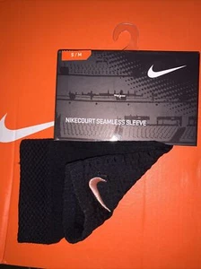 NEW Nikecourt Seamless Sleeve Size S/M Knit Comfort Thermal Compression Black - Picture 1 of 2