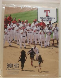 2017 - TEXAS RANGERS MAGAZINE SEPT 1-14 2017 COVER: ADRIAN BELTRE 3000 HIT - NEW - Picture 1 of 2