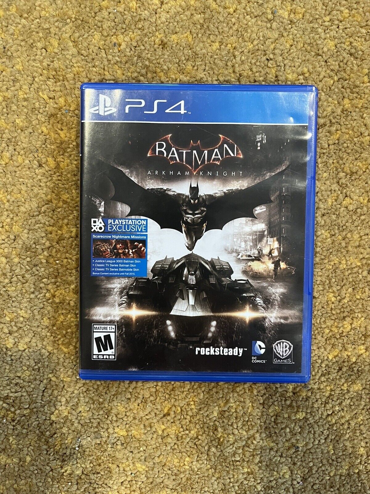 Batman: Arkham Knight [Not For Resale] (Sony PlayStation 4, 2015) Complete
