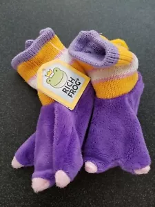 Purple Dinosaur Feet - Toddler Slipper Boots - 0-6 Months - New with tags - Picture 1 of 2