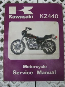 KAWASAKI MOTORCYCLE SERVICE MANUAL. 80-82 KZ440-A/B/C/D Dealer Workshop Sep 1981 - Picture 1 of 7