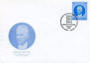 Estonia 2018 FDC Arnold Ruutel Heads of State 1v Set Cover Politicians Stamps - Picture 1 of 1