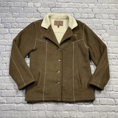 Outback Trading Co Men’s L Sherpa Faux Suede Jacket Rancher Cowboy Yellowstone - Image 1 of 4