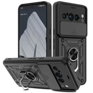 Pour Google Pixel 8 Pro Étui Bague Support Antichoc Téléphone & Écran Protecteur - Photo 1 sur 16