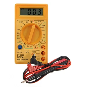 Digital Multimeter Messgerät LCD Voltmeter Amperemeter Ohm Tester AC DC DT-830B - Bild 1 von 3
