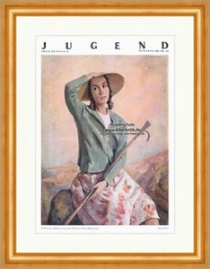 Titelseite der Nummer 38 von 1929 Hugo Kunz Ruth Schaumann Jugend 4669 Gerahmt - Bild 1 von 1