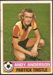 Topps 1977 futbolistas escoceses - #007 - cardo de partículas - Andy Anderson - Imagen 1 de 1