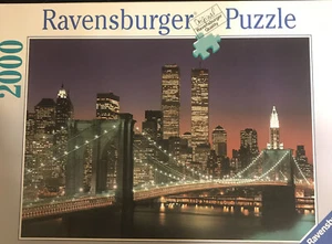 New Vintage 1995 Ravensburger NEW YORK CITY Puzzle WTC Twin Towers NYC 2000 9/11 - Picture 1 of 3