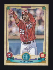 2019 Topps Gypsy Queen #57 JUAN SOTO Washington Nationals 2° anno cartolina - Foto 1 di 2