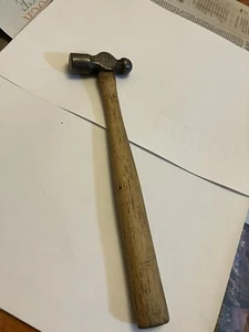 DE COLECCIÓN HELLER 4 OZ BOLA PEEN MARTILLO MANGO DE MADERA ORIGINAL LOGOTIPO DE CABALLO EE. UU. - Imagen 1 de 5