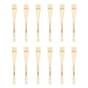 Lot of 12Pc #4 XDT Artist Hake Painting Brush Premium Goat X-Long Handle - Picture 1 of 7