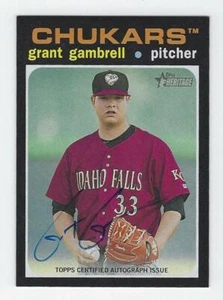 2020 Topps Heritage Minors #ROA-GG Grant Gambrell Real One Auto ~ Royals - Imagen 1 de 2