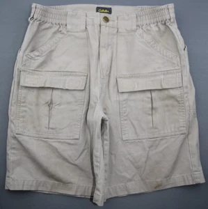 Pantalones cortos de carga de lona al aire libre Cabelas cintura elástica para hombre talla 32 - Imagen 1 de 7