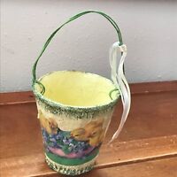 Easter Basket Kellytoy Yellow Duck w Rainbow Dots Tie /& Belly Soft Plush 7.5/"