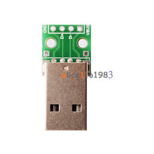 5 pièces convertisseur adaptateur USB vers DIP 4 broches pour carte PCB 2,54 mm bloc d'alimentation à faire soi-même
