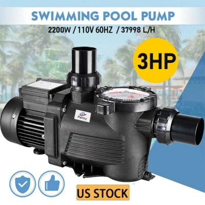 3HP High Speed IN Ground Swimming Pool Pump Motor Energy Saving For Hayward 110V - Image 1 of 4