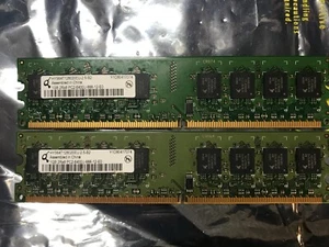 Desktop 2GB(2 x 1GB) HYS64T128020EU-2.5-B2 PC2-6400U-666-12-E0 2Rx8 RAM Memories - Picture 1 of 2
