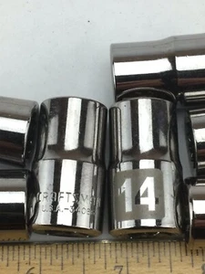 NEU HERGESTELLT IN DEN USA 14 mm Craftsman 1/2" Antrieb 12 Punkt Steckschlüssel NEU ALTER LAGERBESTAND - Bild 1 von 4