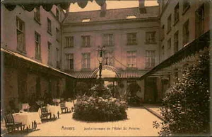 AK: Antwerpener Gartenterrasse des Hotels St. Antoine - Bild 1 von 2