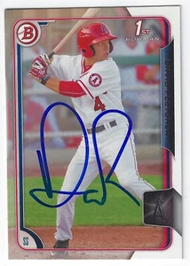 DAVID FLETCHER LOS ANGELES ANGELS SIGNED BOWMAN BASEBALL CARD LOYOLA MARYMOUNT - Picture 1 of 1