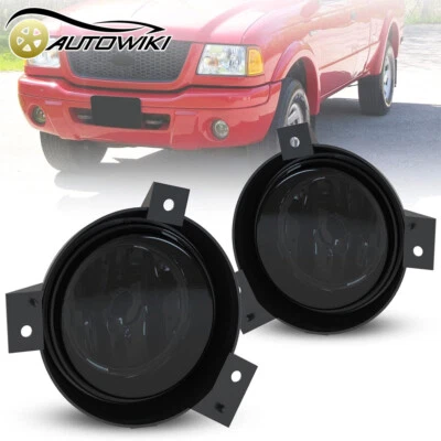 For 2001-2003 Ford Ranger Fog Lights Smoke Lens Front Driving Bumper Lamps PAIR - Image 1 of 4