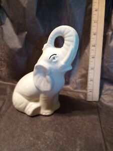 Vintage - Trunk Up - Ceramic Elephant Figurine â€“ Made in Brazil