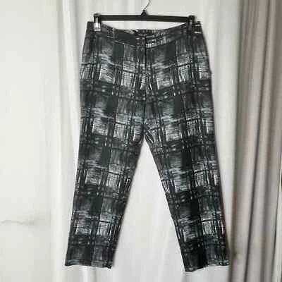 Pantalones de pierna recta con estampado blanco y negro de Rachel Comey talla 8 Foto 1 de 4