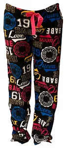 Coco Lingerie Womens Plush Fleece Lounge Pajama Sleep Pants Collegiate Medium - Picture 1 of 3