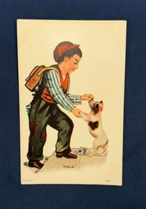 Jack Russell Terrier Antique Post Card - UDB - 1906 “Pals” - Picture 1 of 7