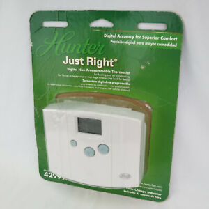 Hunter Just Right Digital Non-Programmable Thermostat Model 42999