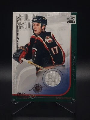 Filip Kuba 2004 Pacific Authentic Game-Worn Jersey Minnesota Wild #19 - Image 1 of 4