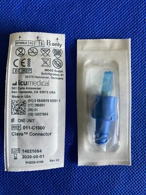 ICU Medical Connector - Clave IV Adapter Blue , C1000