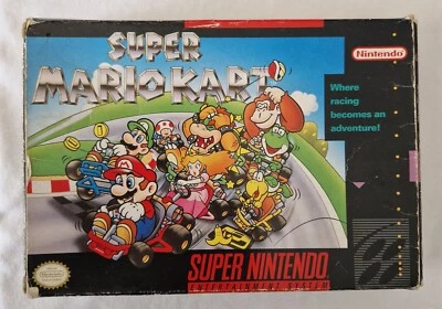 Super Mario Kart - NTSC Super Nintendo SNES CIB with Manual and Protector - Image 1 of 4