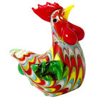 Desktop Glass Chicken Figurine Creative Rooster Decoration Zodiac Chicken Statue