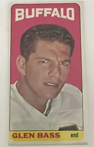 Tarjeta de 24 Glen Bass Buffalo Bills East Carolina University Houston Oilers Topps Fb - Imagen 1 de 12