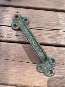 Vintage Schwerlast Gusseisen Metall großer Scheunentorgriff - Bild 1 von 7