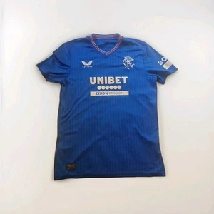 CASTORE MENS RANGERS FC HOME BLUE 2023-2024 Small SHIRT - Very Good Condition! - Picture 1 of 3