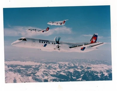 Promotional Photograph of Crossair SAAB 2000, SAAB 340 & Avro RJ 85 Formation - Image 1 of 2