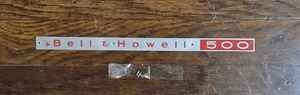Vintage Bell & Howell 500 Aluminium Anhänger mit Tack Nägeln - Bild 1 von 3