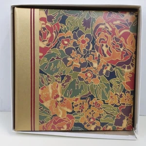 CR Gibson vergoldete Blumen 3-Ring Taschen Fotoalbum 4x6 Vintage hält 40 Fotos - Bild 1 von 6