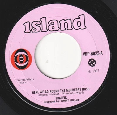 Traffic Here We Go Round the Mulberry Bush 7" vinyl UK Island 1967 Large centre - Image 1 of 2
